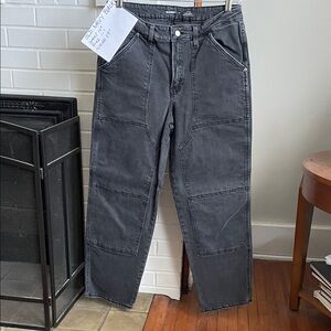 Old Navy women’s faded black Straight Jeans